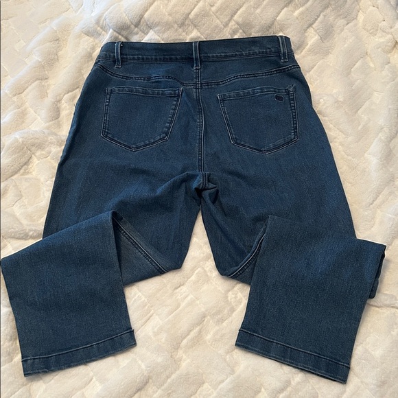 DG2 by Diane Gilman Dark Blue Capri Jeans size 12 - Picture 5 of 5